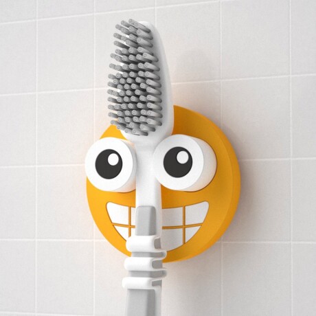 Soporte De Cepillo Dental Emoji Verde