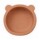 Bowl Tazón Irrompible Diseño Oso p/ Comida Bebé en Silicona Salmón