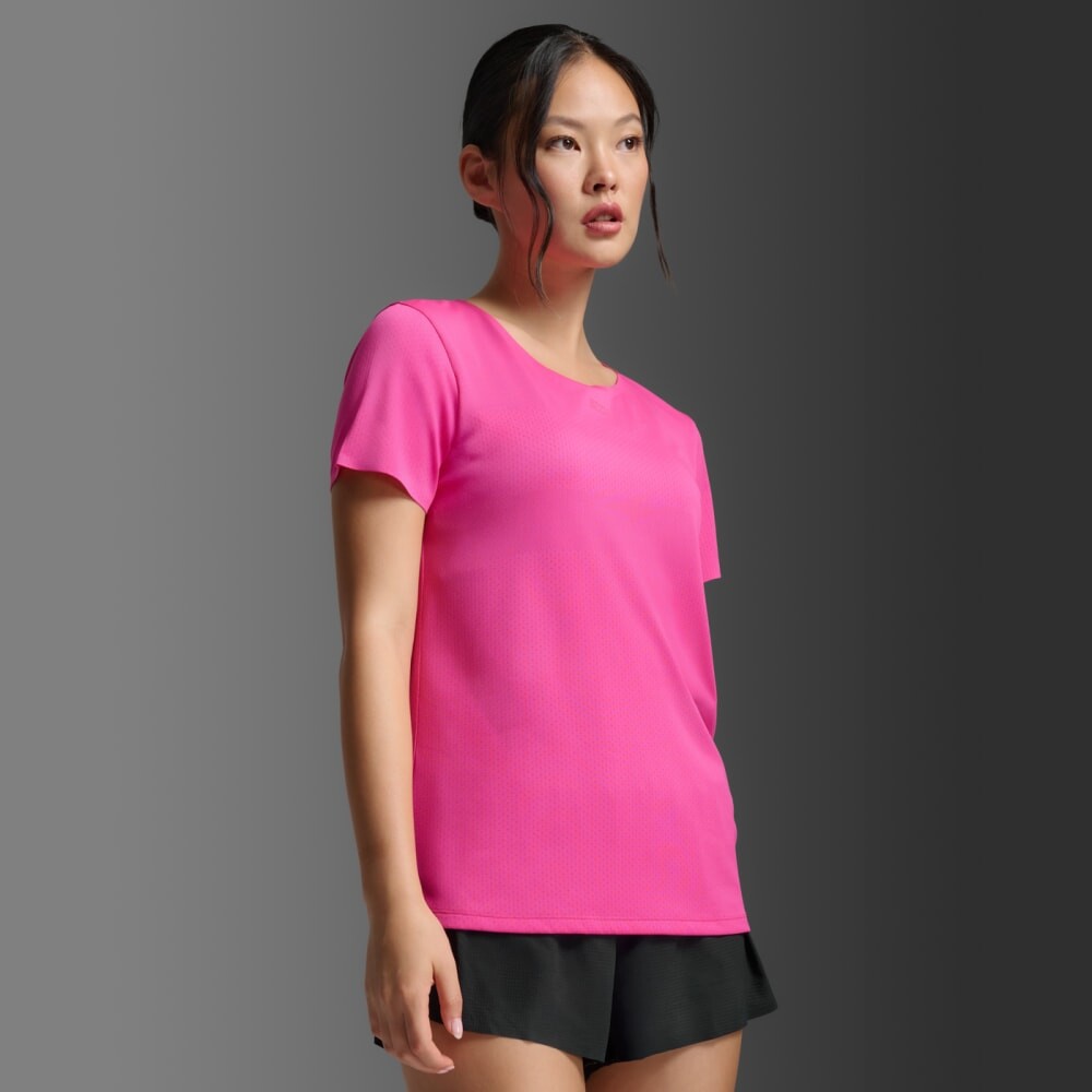 Polo Running Light Speed Tech Tee Mujer Fuchsia/fuchsia Reflective