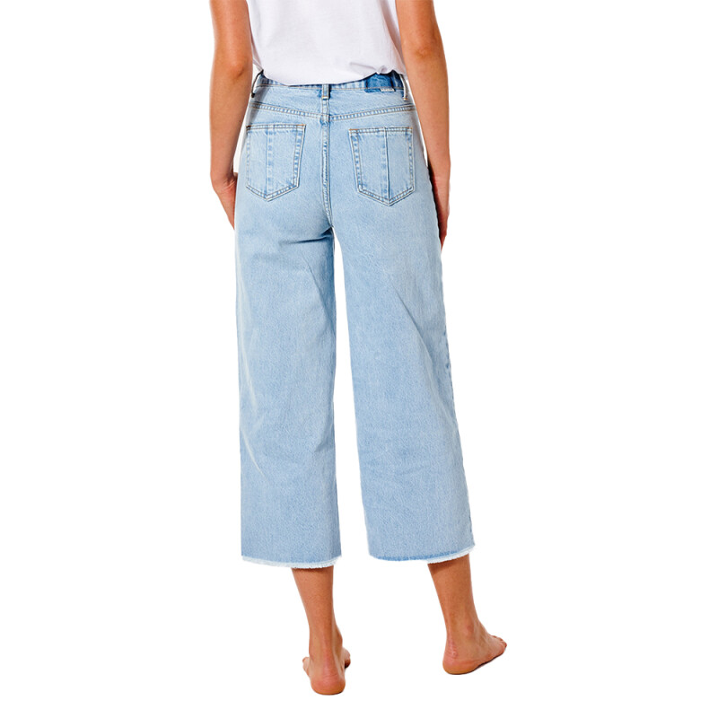 Pantalon Rip Curl Sparrows Crop Wide Leg - Light blue Pantalon Rip Curl Sparrows Crop Wide Leg - Light blue