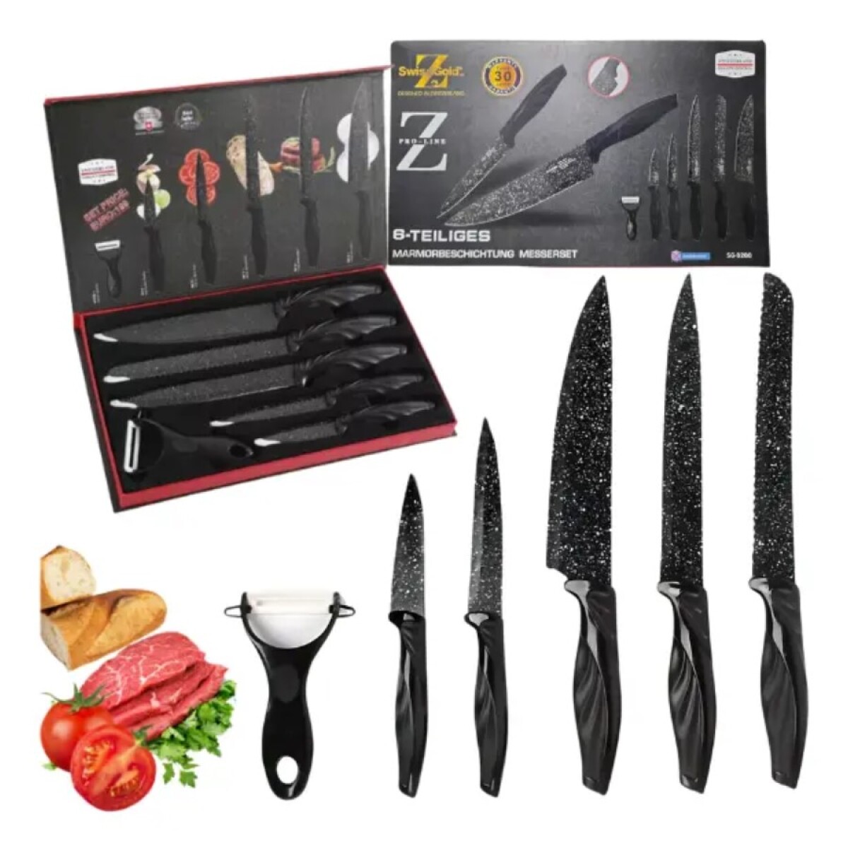 Set de 5 Cuchillos y Accesorio HS1756 