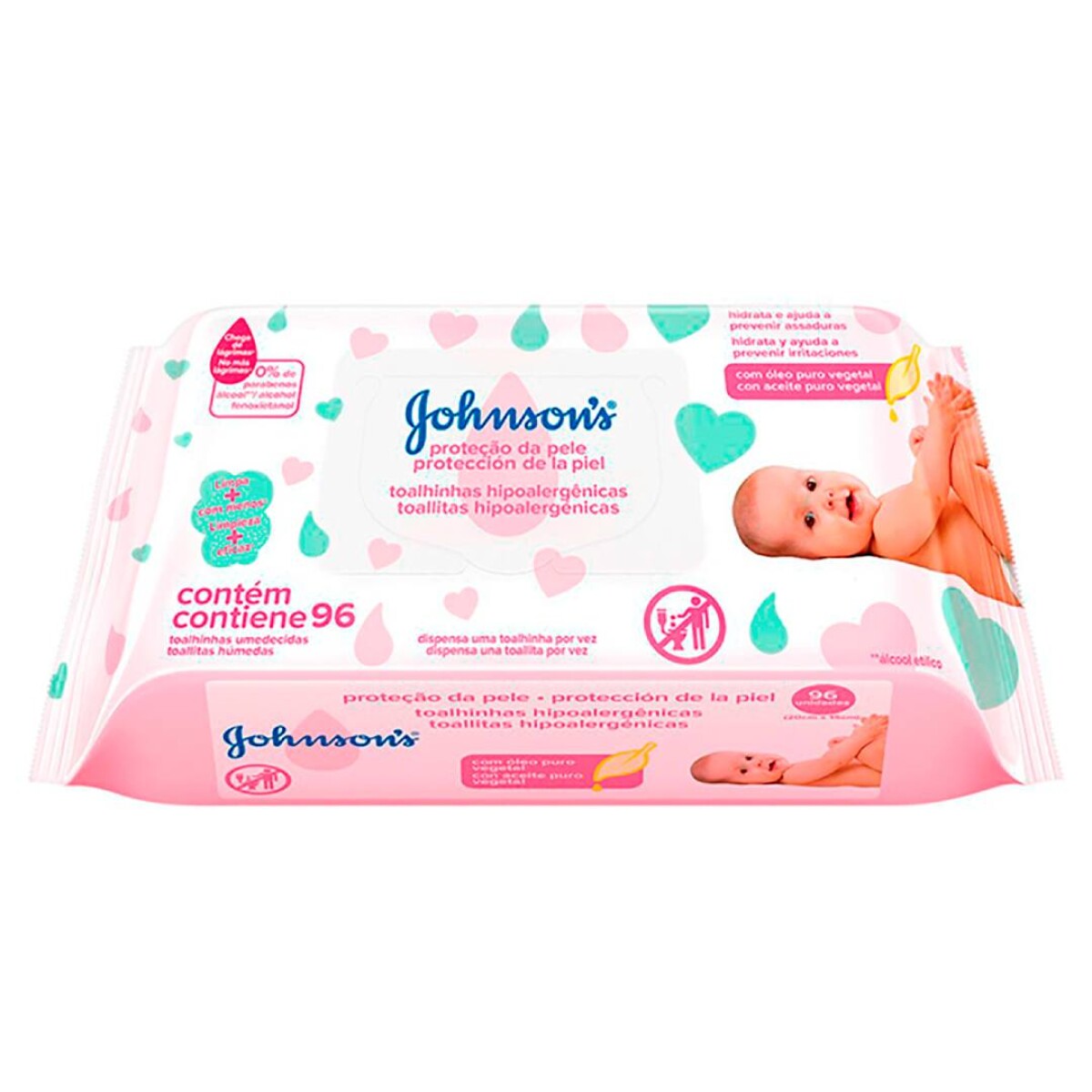 Toallitas Húmedas Johnson's Baby Toallitas Extra Cuidado 96 Unidades 