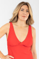 Tank julia evasé Hot red