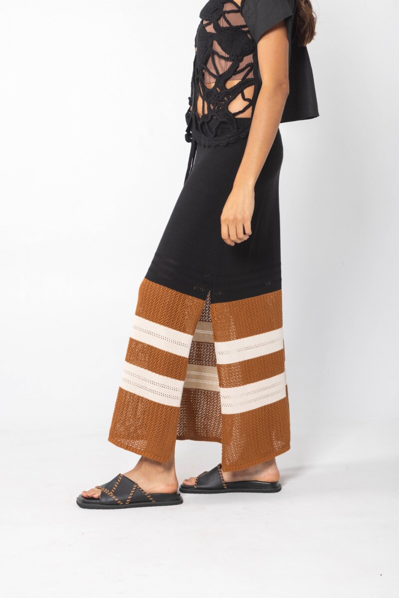 FALDA KNIT Marron