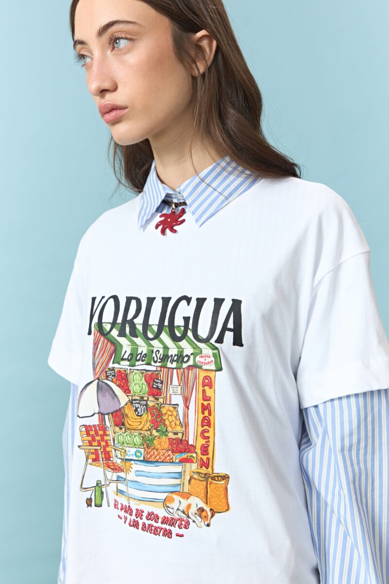 Remera almacen yorugua blanco