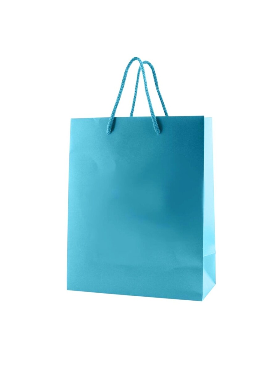 BOLSA CON ASA CORDON - celeste 