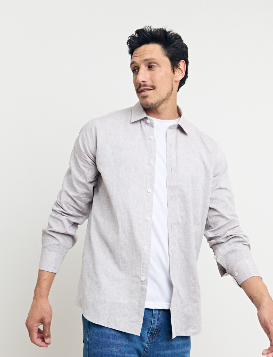 012582 CAMISA HARRY Beige
