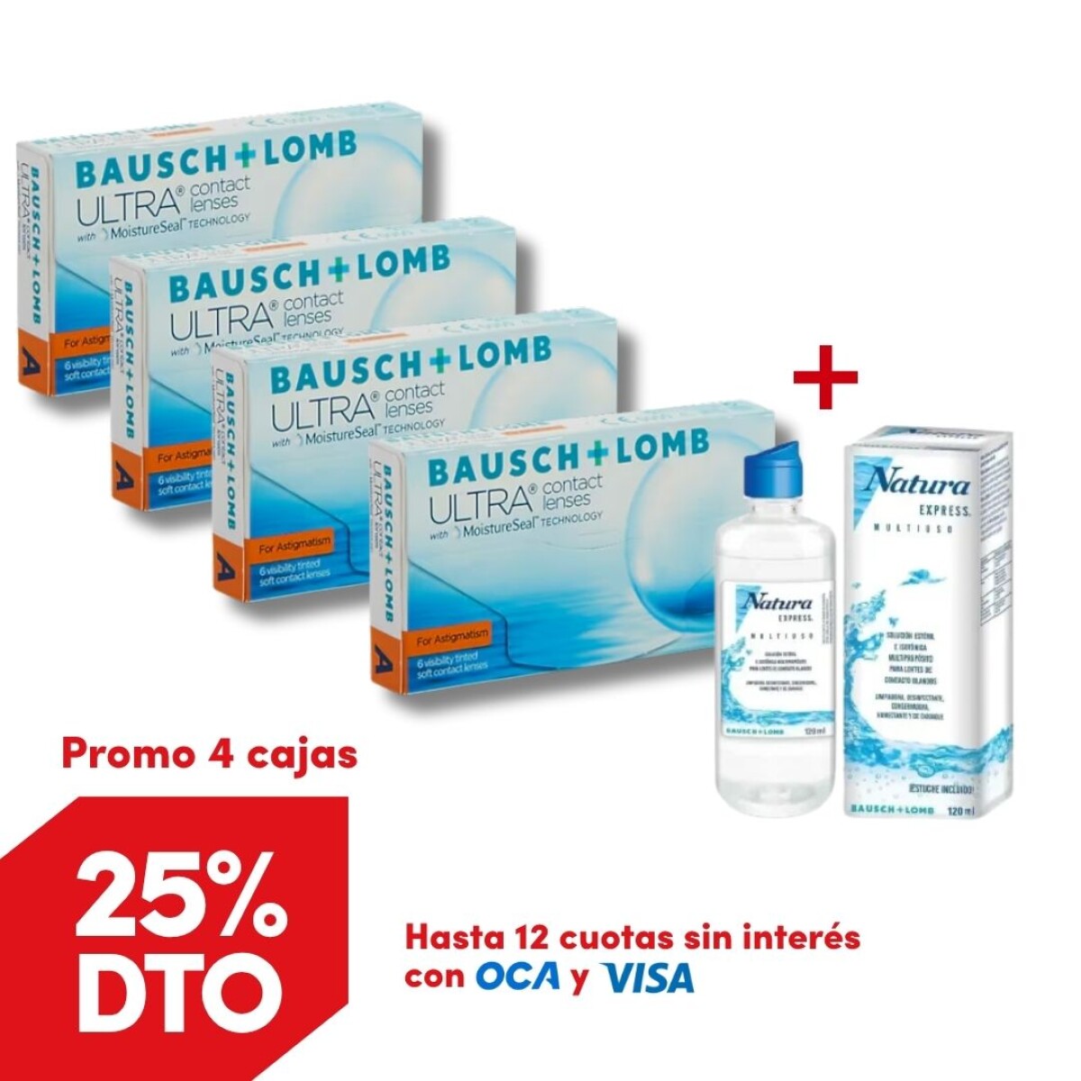 Ultra Tórico x6 - Promo 4 Cajas + Renú Natura 