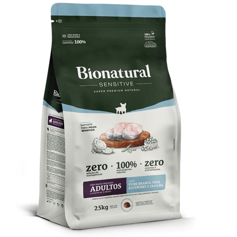 BIONATURAL SENSITIVE PERROS RAZAS PEQUEÑAS 2.5 Kg BIONATURAL SENSITIVE PERROS RAZAS PEQUEÑAS 2.5 Kg