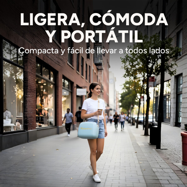 Conservadora Lunchera Térmica Pop 6L Polarbox Con 2 Tuppers Color Celeste