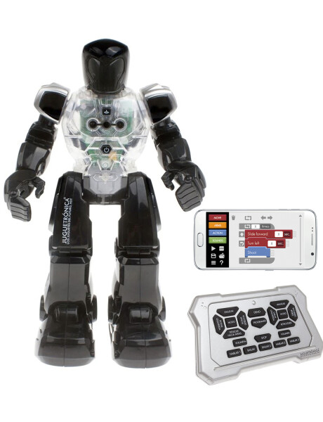 Robot interactivo Robotron habla, baila, programable Robot interactivo Robotron habla, baila, programable