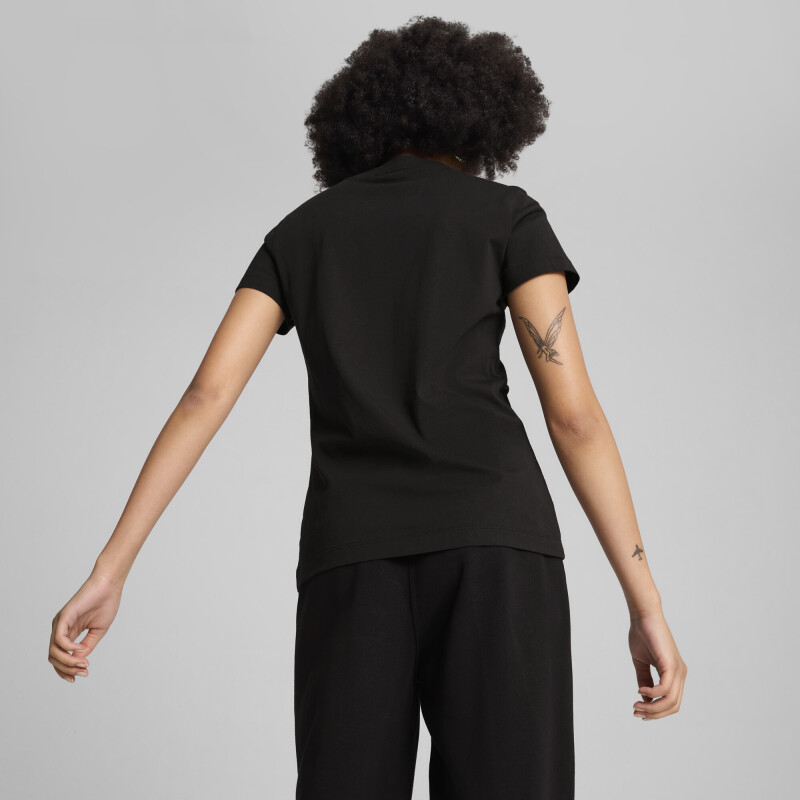 Remera Puma SQUAD Graphic Tee de Mujer - 681537 01 Negro