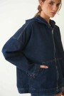 Campera denim Jardim Azul