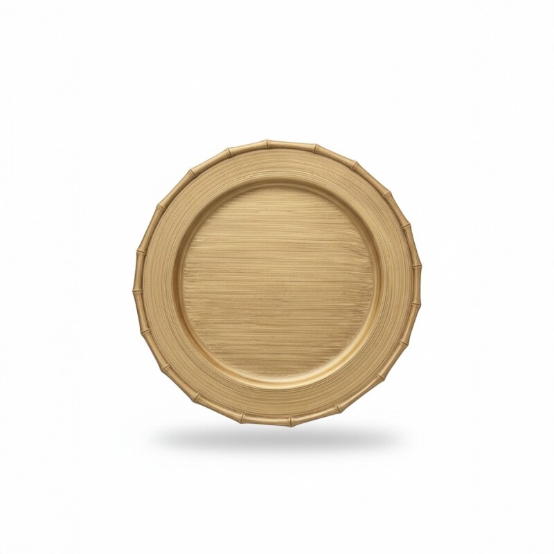 BAJO PLATO PLAST BEIGE 33CM Unica