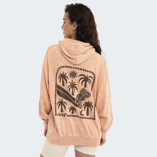 Canguro Reef W Hoodie Rosado