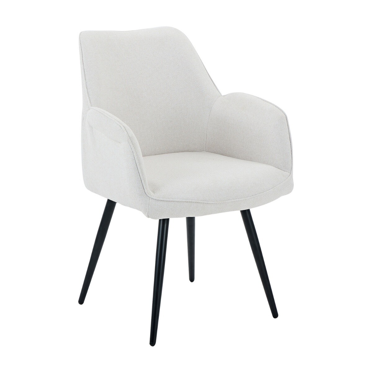 Silla Giratoria Lusso - Tela Rústica - W3 (Beige) 