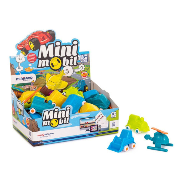 Juguete Auto Bus Camion Avion Mini Mobil Miniland Infantil Color Variante Celeste