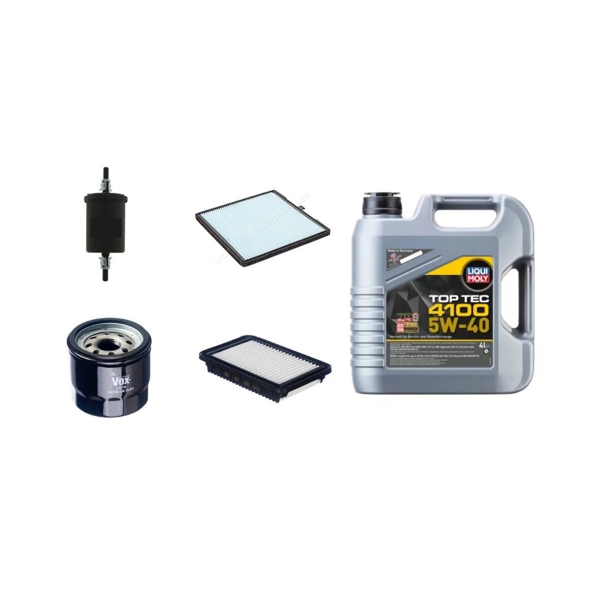 KIT DE FILTROS Y ACEITE 5W40 LIQUI MOLY 