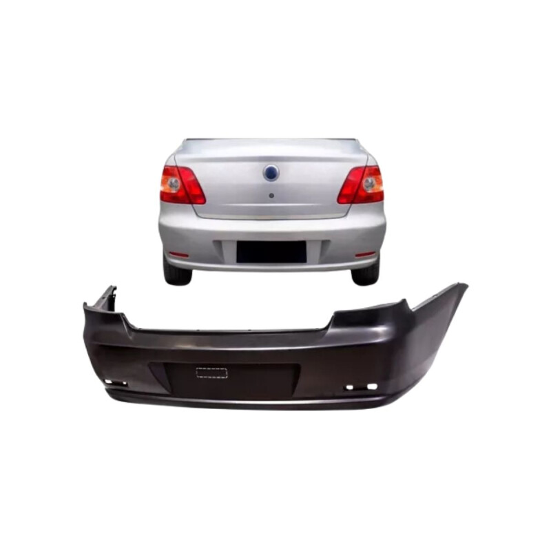 PARAGOLPE TRASERO NEGRO LISO Paragolpe Trasero Negro Liso