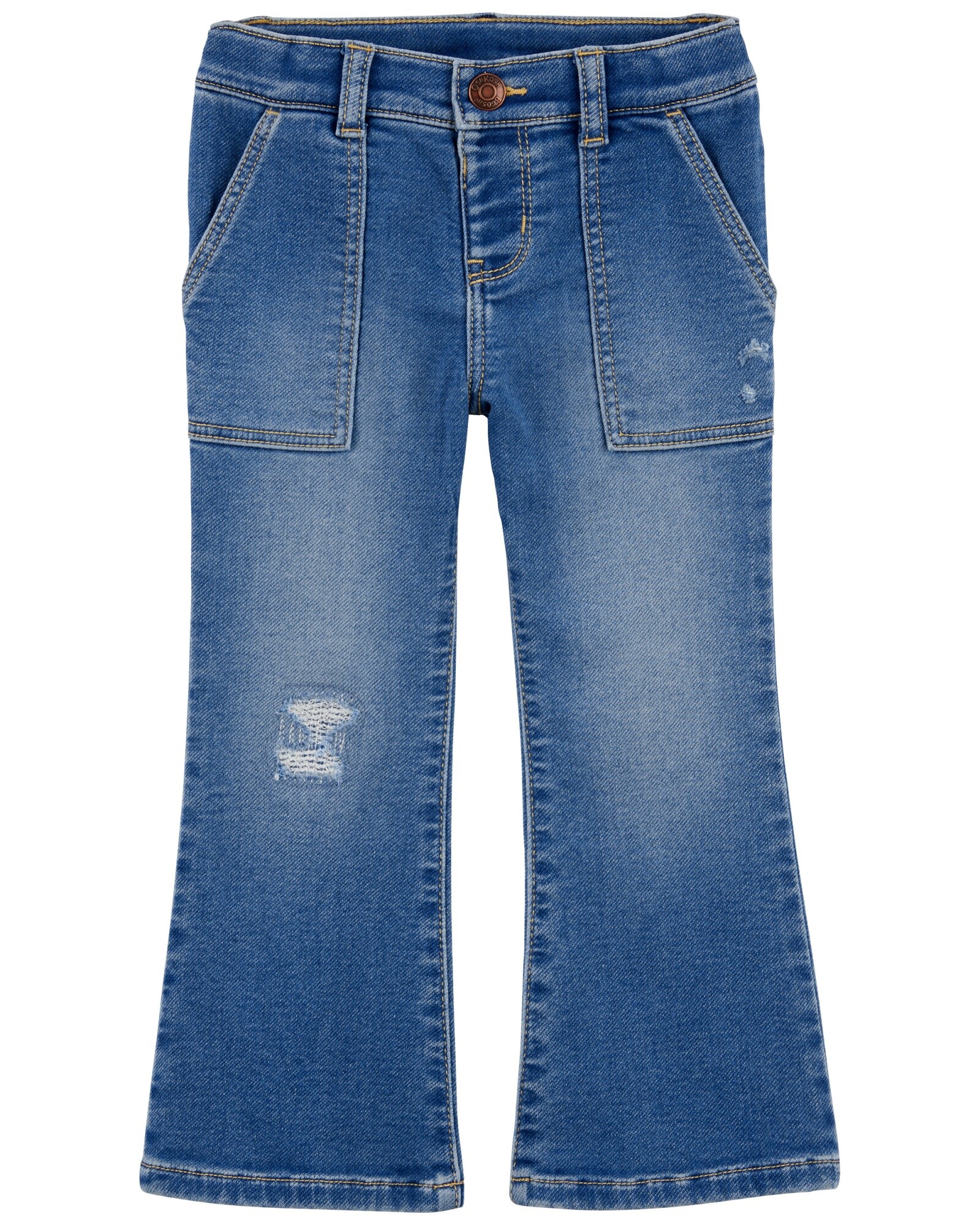 Pantalón jean acampanado Sin color