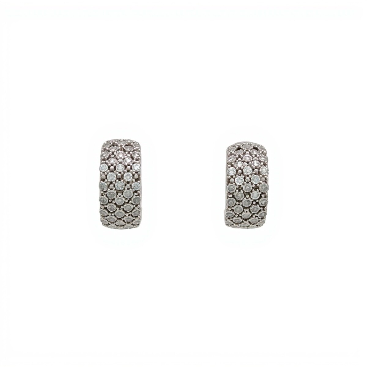 Caravanas Aro-Plata 925-Piedra zirconia-CA3021 - conpiedra 