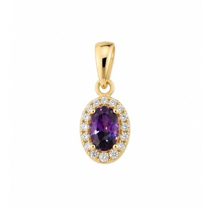 Colgante con zirconia en Oro 10 kt Colgante con zirconia en Oro 10 kt