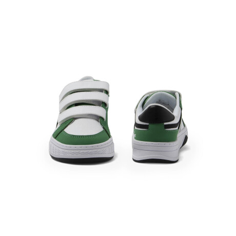 LACOSTE KIDS L001 BRANDED SNEAKERS white / green / black