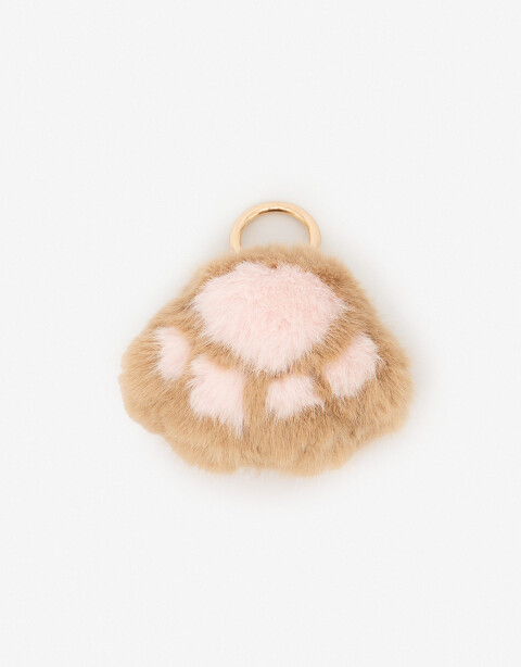 Llavero Cozy Llavero Y Bag Charm Patita Peluche - Combinacion Bicolor