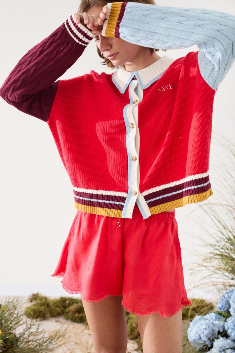 PRE VENTA CARDIGAN FUNNY Rojo