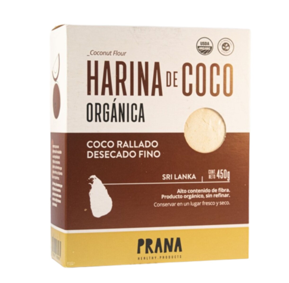 Harina de Coco Prana Orgánica 450 gr. 