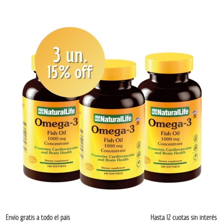 Omega 3 1000 mg - 3un. 15%off Omega 3 1000 mg - 3un. 15%off