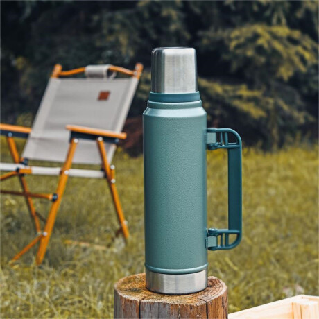 Termo Triton 1Lt Acero Inoxidable Doble Pared + Tapón Extra Verde