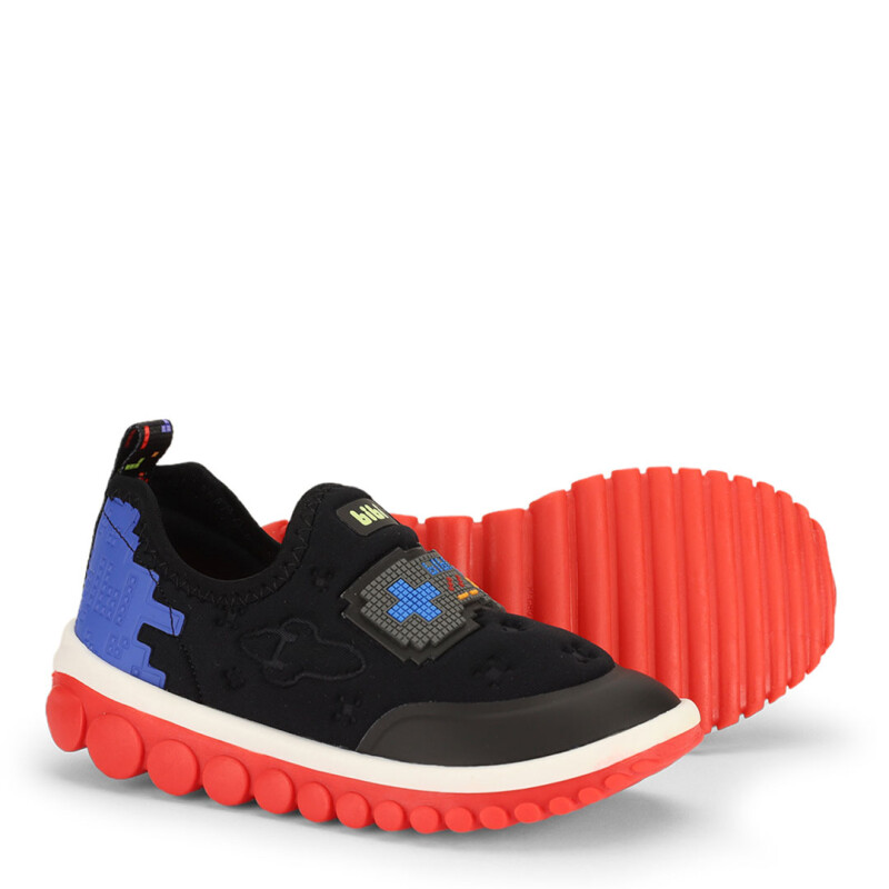 Championes de Niño Bibi Roller 2.0 Negro - Rojo