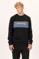 SWEATER GRID CREW J-negro