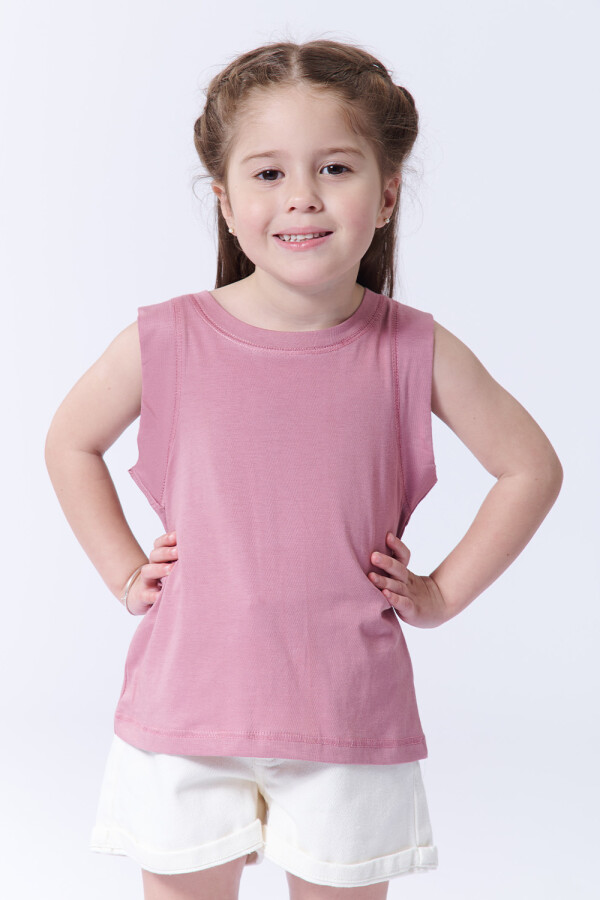 Musculosa básica Rosa Viejo