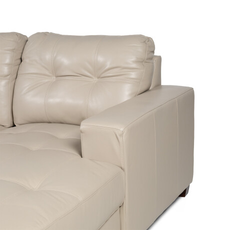 Rinconera Fargo - Cuero Básico - Chaise Derecho 519 (Beige)