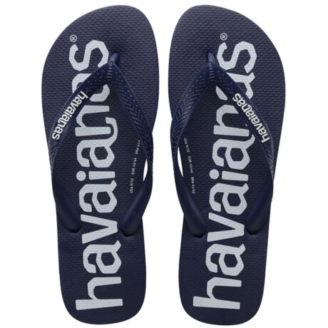 Chancletas ojotas Havaianas Top Logomania NAVY BLUE
