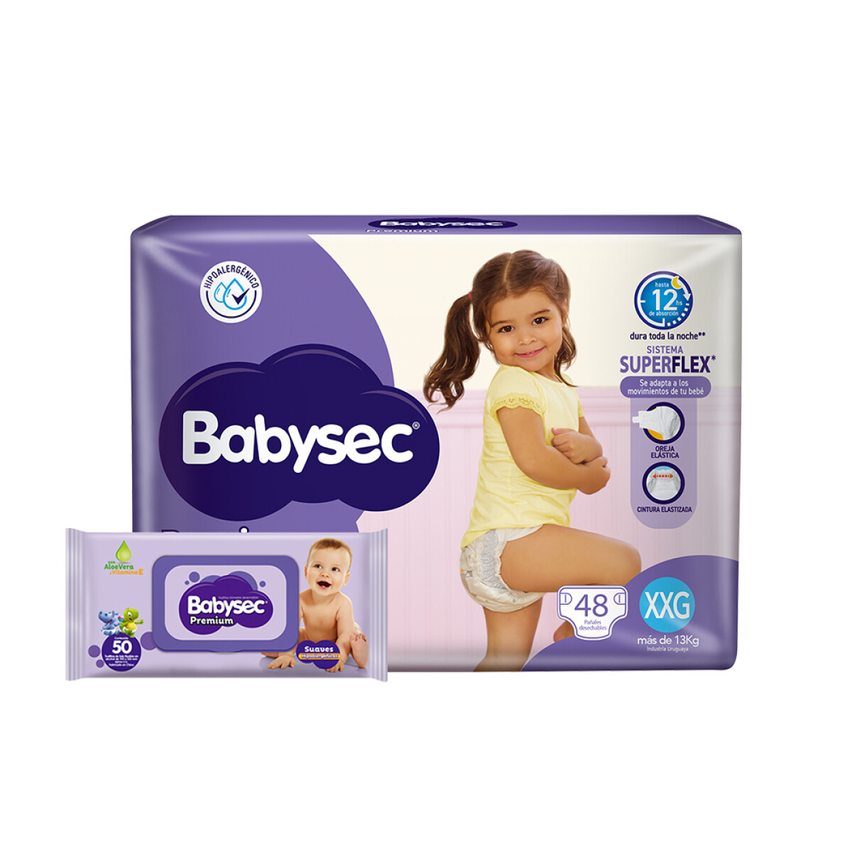 Pañales Babysec Premium Xxg 48 Unidades 