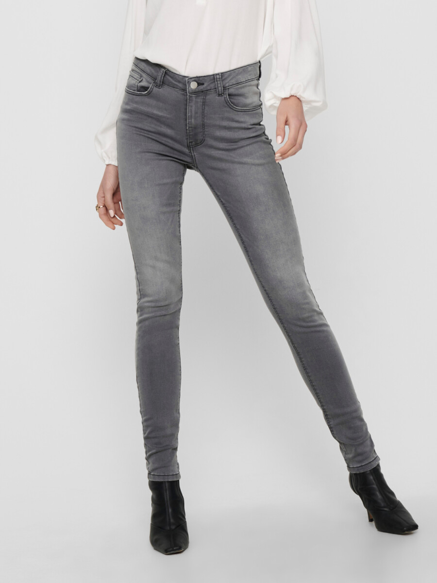 Jeans New-nikki Súper Skinny - Light Grey Denim 