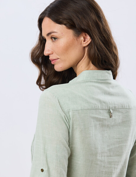 CAMISA DE LINO Menta
