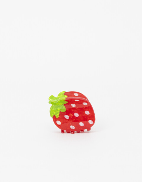 Broche Fantasia Broche Acrílico Frutilla - Combinacion Multicolor