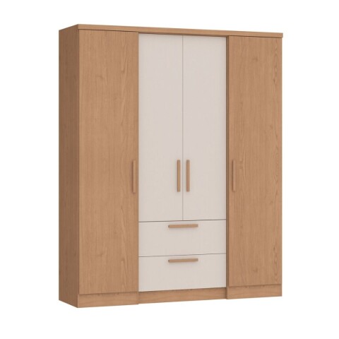 Ropero Aspen 4 Puertas 2 Cajones Angelin/Blanc Ropero Aspen 4 Puertas 2 Cajones Angelin/Blanc