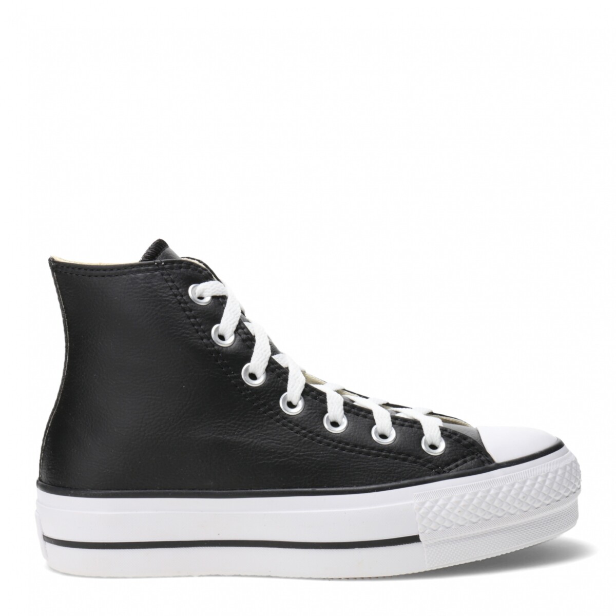 Championes Unisex Converse Plataforma Chuck Taylor Lift - Negro - Blanco 
