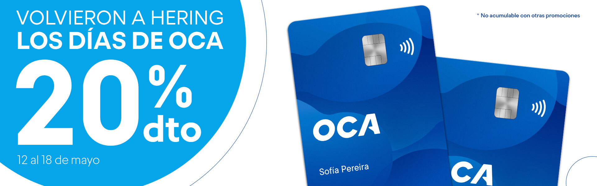 OCA 20% OFF