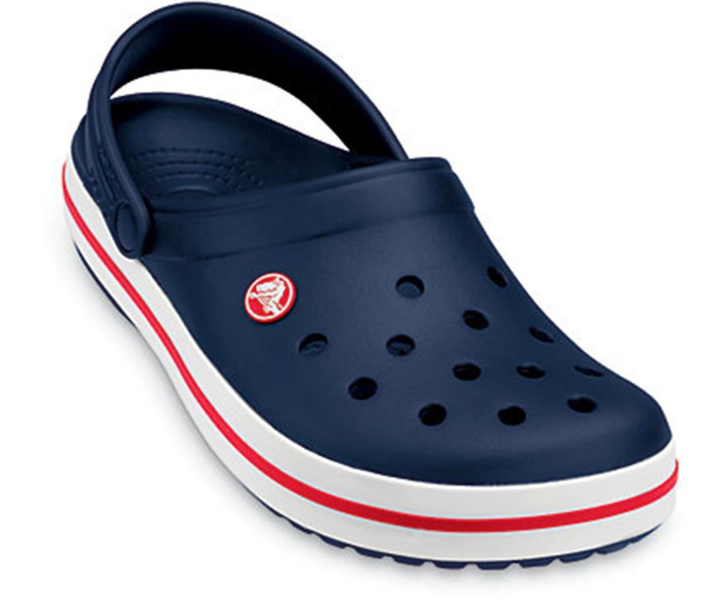 Zuecos Infantiles Crocs Crocband Clog - Azul Marino - Rojo 