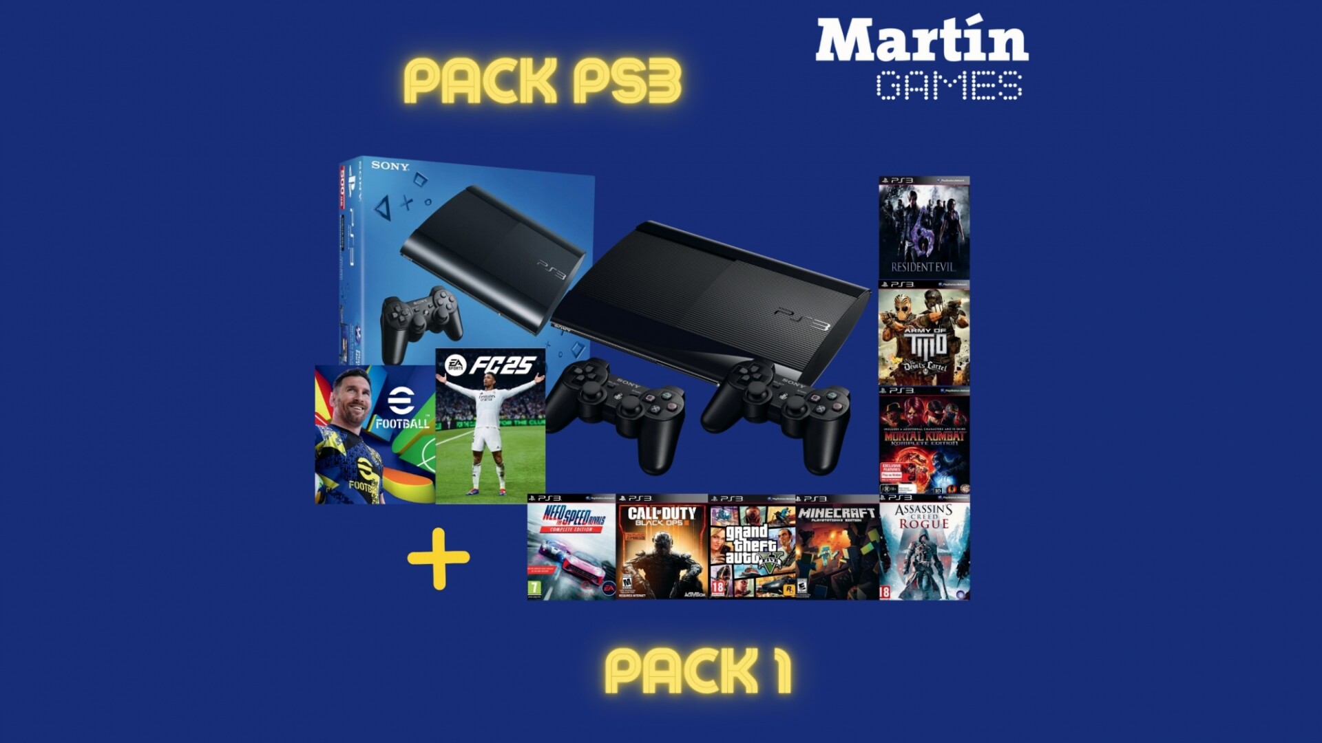 INSTALACION 10 JUEGOS DIGITALES PS3 PACK 1 Y 2 