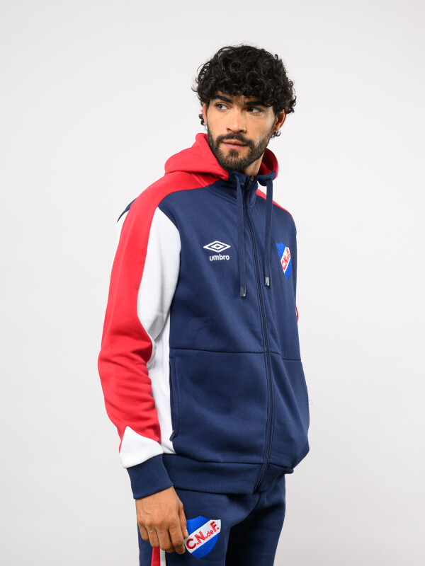 Canguro Con Cierre Grav Nacional Hombre Azul Marino, Rojo, Blanco