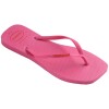 Ojotas Havaianas Slim Square Logo Pop Pp Rosado