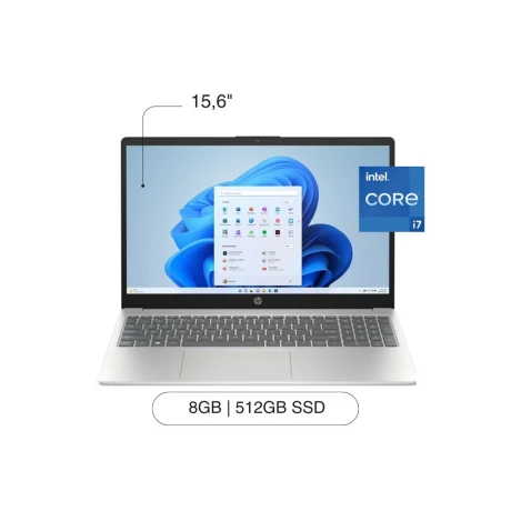 Notebook HP 15-FD0173WM 15,6' FHD 512GB SSD / 8GB RAM I7-1255U W11 Notebook HP 15-FD0173WM 15,6' FHD 512GB SSD / 8GB RAM I7-1255U W11