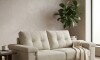 Sillón 3 Cuerpos en tela de Lino - Palazio Beige